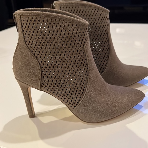 Call It Spring Perforated Pointed Toe ankle Booties - Picture 3 of 11